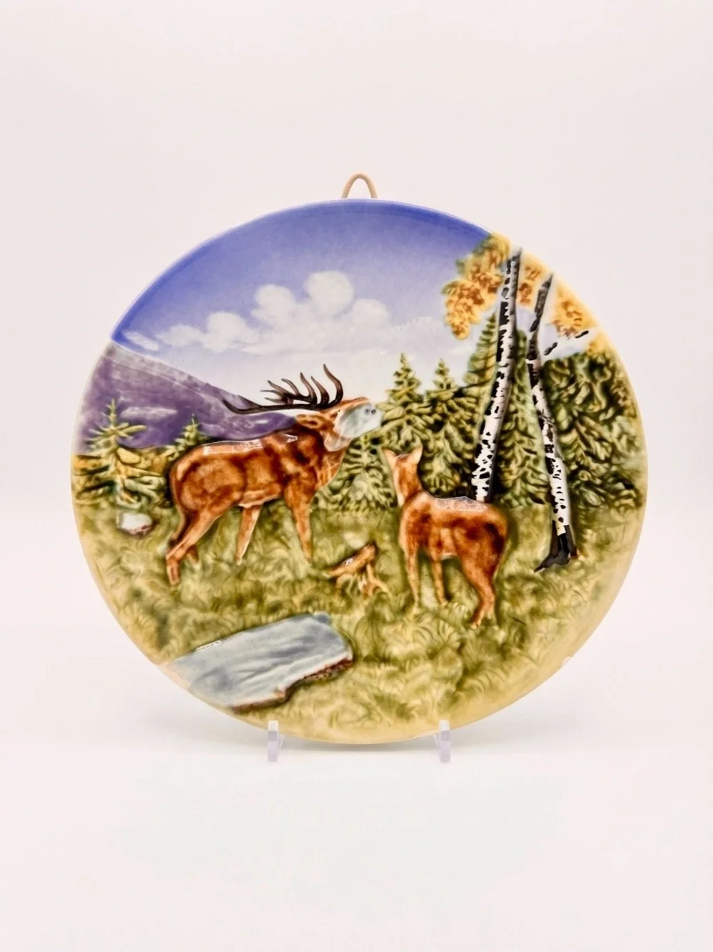 VTG German Majolica Relief 9.5
